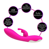 Silicone Rabbit Vibrator Rechargeable - Ur X Toys